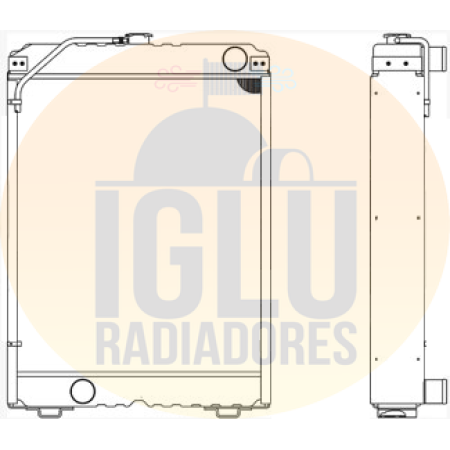 Radiador Valtra 1280 / 1580 / 1780