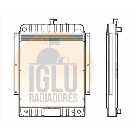 Radiador Case W20B Turbo (E97849)