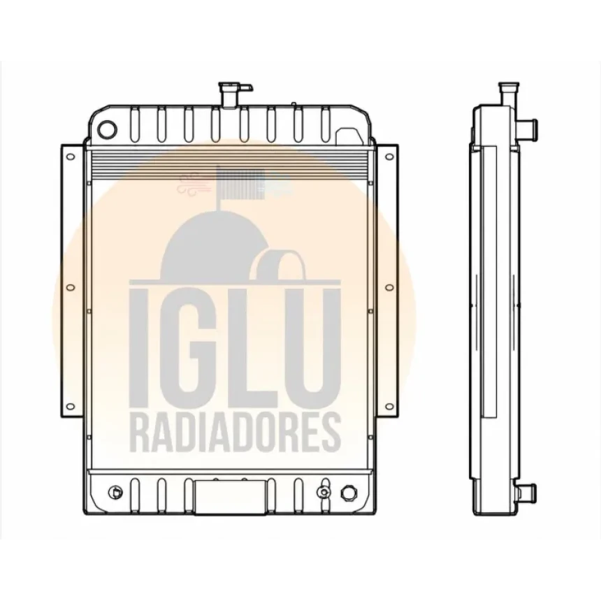 Radiador Case W20B Turbo (E97849)