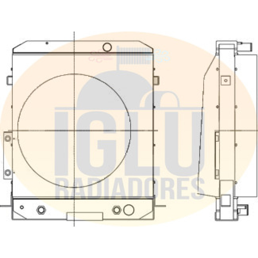 Radiador de Água Michigan VME L90 11017165, 11017802