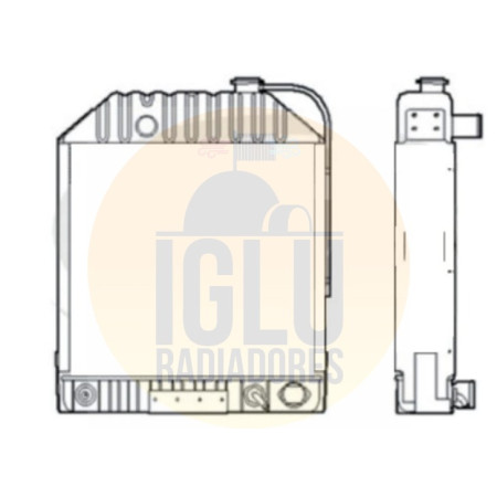 Radiador de Água Trator Ford/New Holland 5030 (84995078, 84995078N)