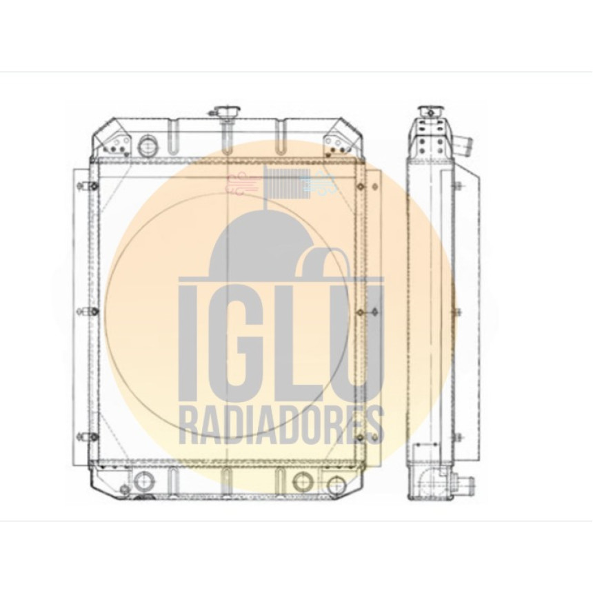 Radiador Fiatallis 1500B / 1900B