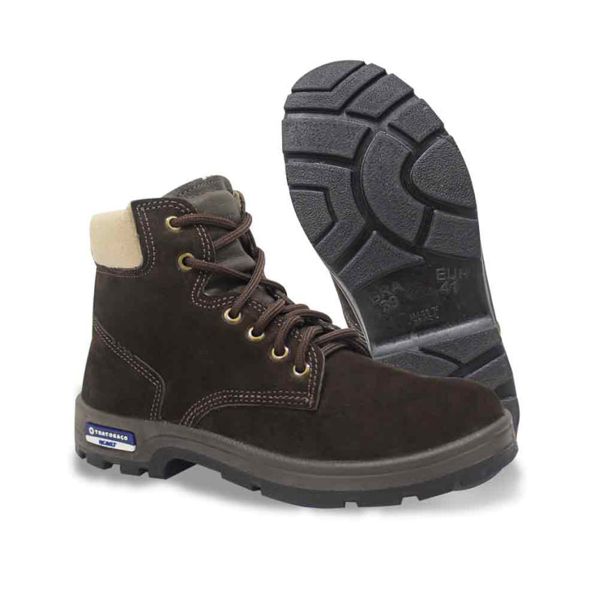 botina tratoraço mcbelt cor chocolate (com cadarço)