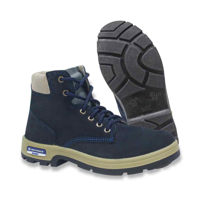 botina tratoraço mcbelt cor azul (com cadarço)