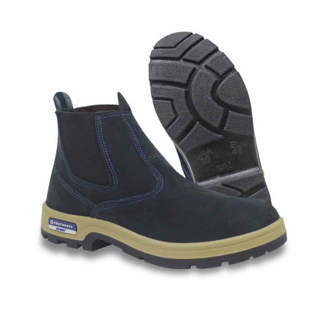 botina tratoraço mcbelt cor azul (sem cadarço)