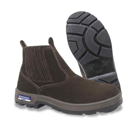 botina tratoraço mcbelt cor chocolate (sem cadarço)