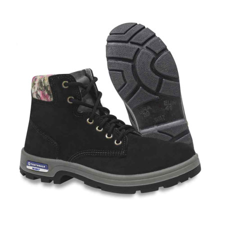 botina tratoraço mcbelt feminina cor preta (com cadarço)