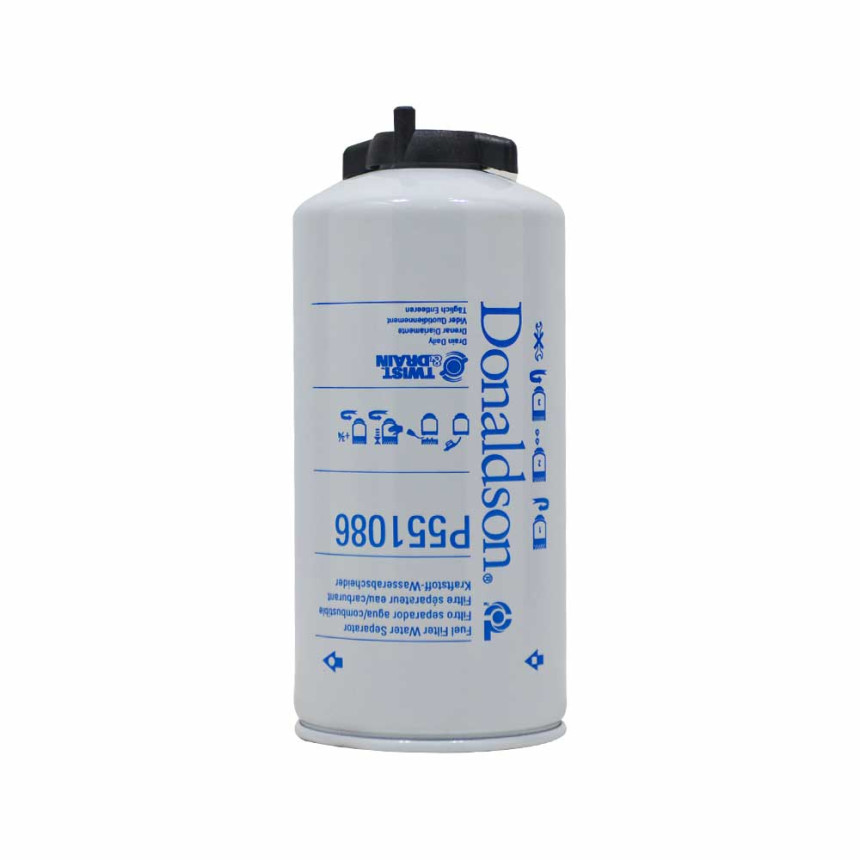 p551086 - filtro de combustível, spin-on separador de água twist & drain (donaldson)