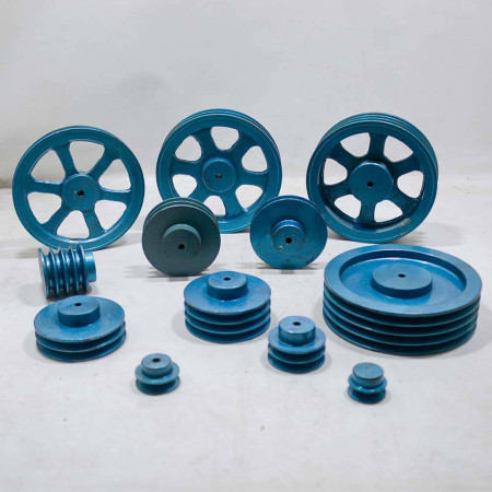 polia em V A230 3 canais - polia de ferro em v A230 (3 canais)