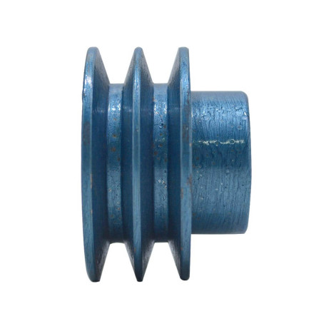 polia em V B80 2 canais - polia de ferro em v B80 (2 canais)