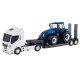 Caminhão Plataforma Iveco e Trator Agrícola T8 430 New Holland (Brinquedo)