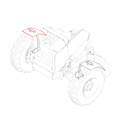 Paralama Dianteiro Direito Para Caterpillar 416 e 416F2 - 4643253