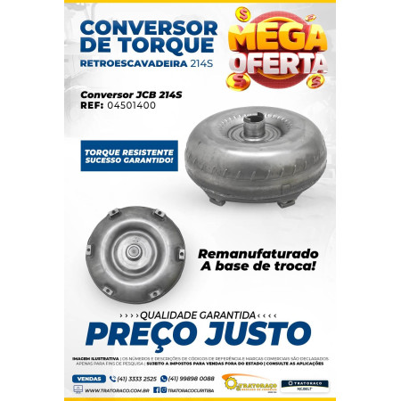 04501400 - Conversor de Torque Retroescavadeira JCB 214S