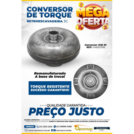 04600786 - Conversor de Torque Retroescavadeira JCB 3C