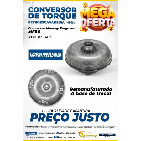 1691467 - Conversor de Torque Retroescavadeira Massey Fergurson MF86