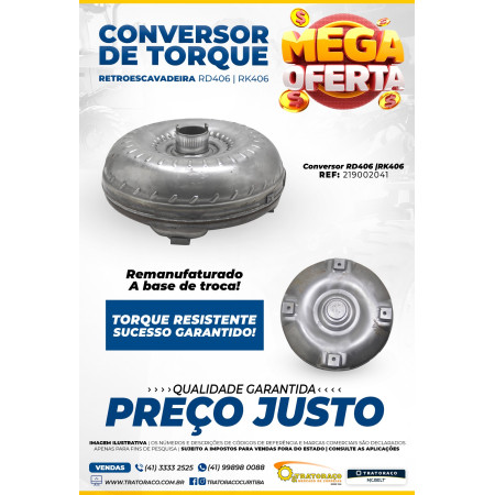 219002041 - Conversor de Torque Retroescavadeira Randon RD406 - RK406