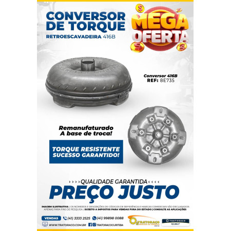 8E735 - Conversor de Torque Retroescavadeira Caterpillar 416B