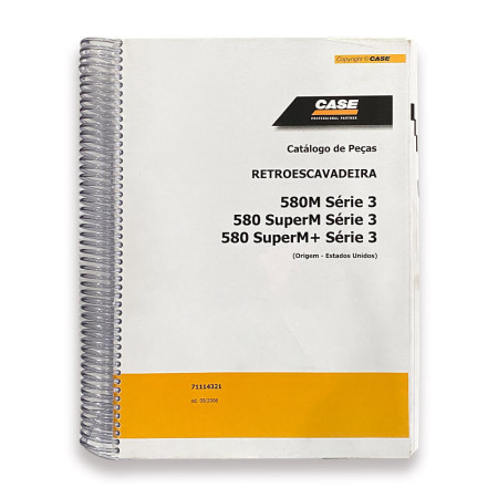Catálogo de Peças Original Case 580M Série 3 - 71114321