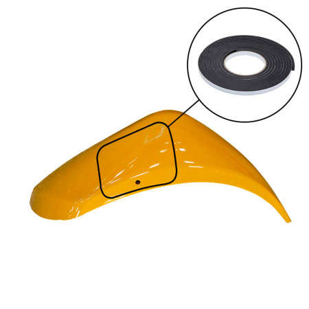 Borracha de Vedação Paralamas Traseiros Caterpillar 416E - 2200738 e 2443113