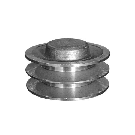 Polia em V B100 de 2 Canais de Alumínio