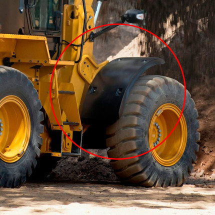 Paralama Dianteiro Para Carregadeira Caterpillar 924K - 3809519