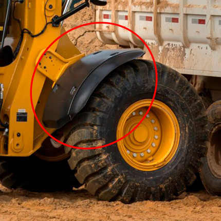 Paralama Dianteiro Para Pá Carregadeira Caterpillar 938K - 3716228