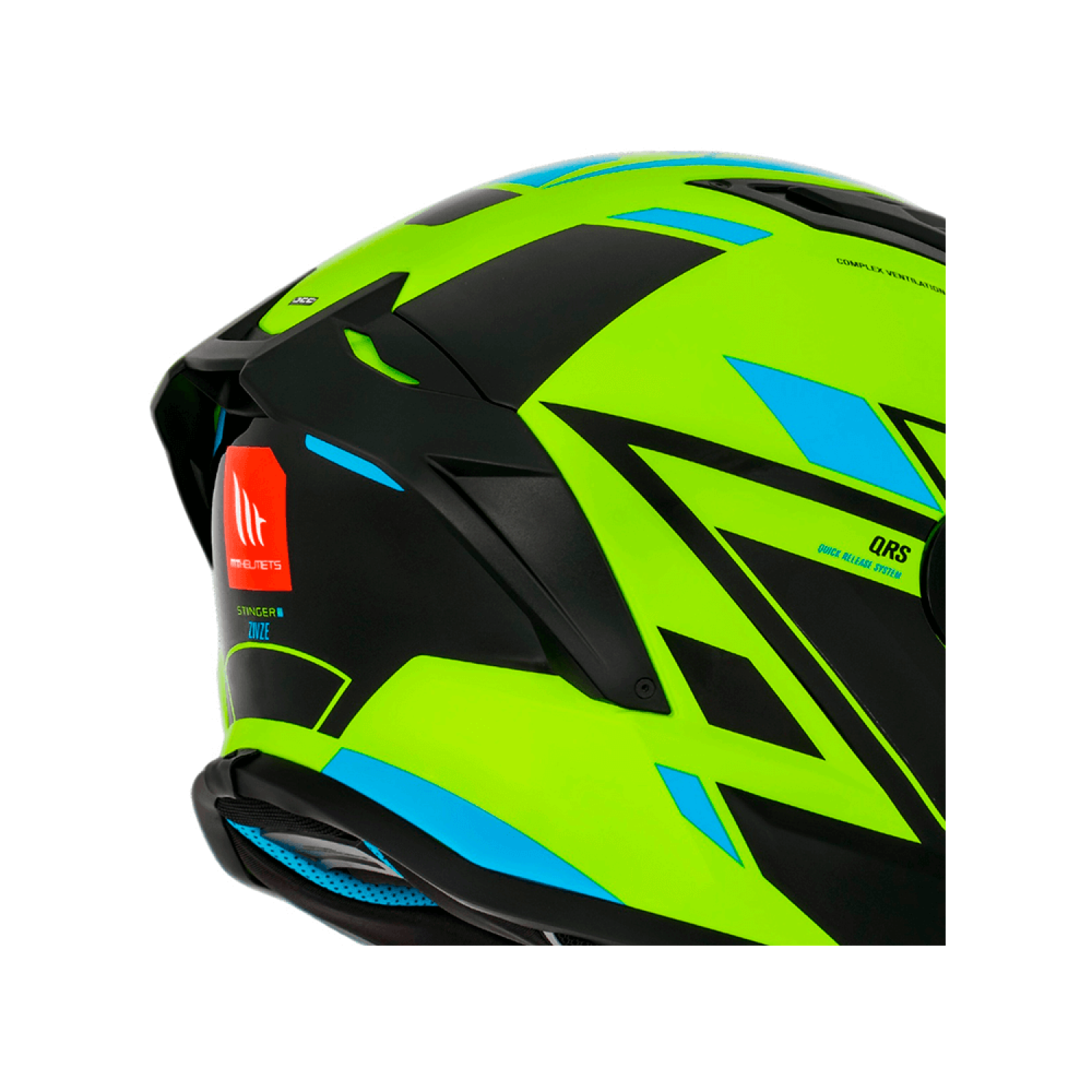 Capacete MT Stinger 2 Zivze C3 Fluor Amarelo/Preto