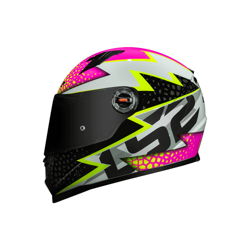 Capacete LS2 FF358 Speedy Branco/Rosa