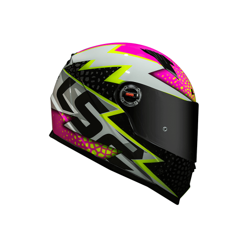 Capacete LS2 FF358 Speedy Branco/Rosa