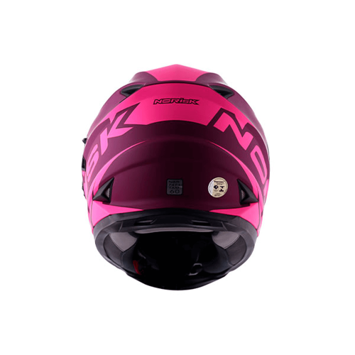 Capacete Norisk FF302 Manty Roxo/Rosa