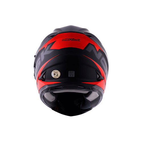 Capacete Norisk FF302 Manty Preto Fosco/Vermelho