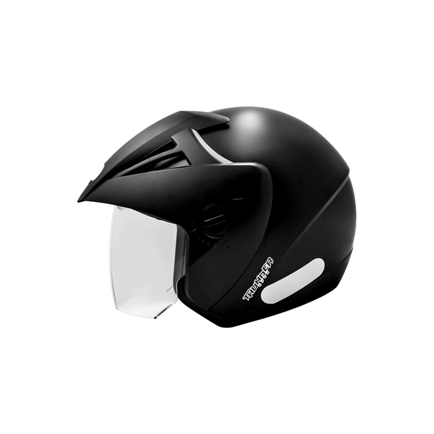 Capacete EBF Thunder Open Solid Preto Fosco