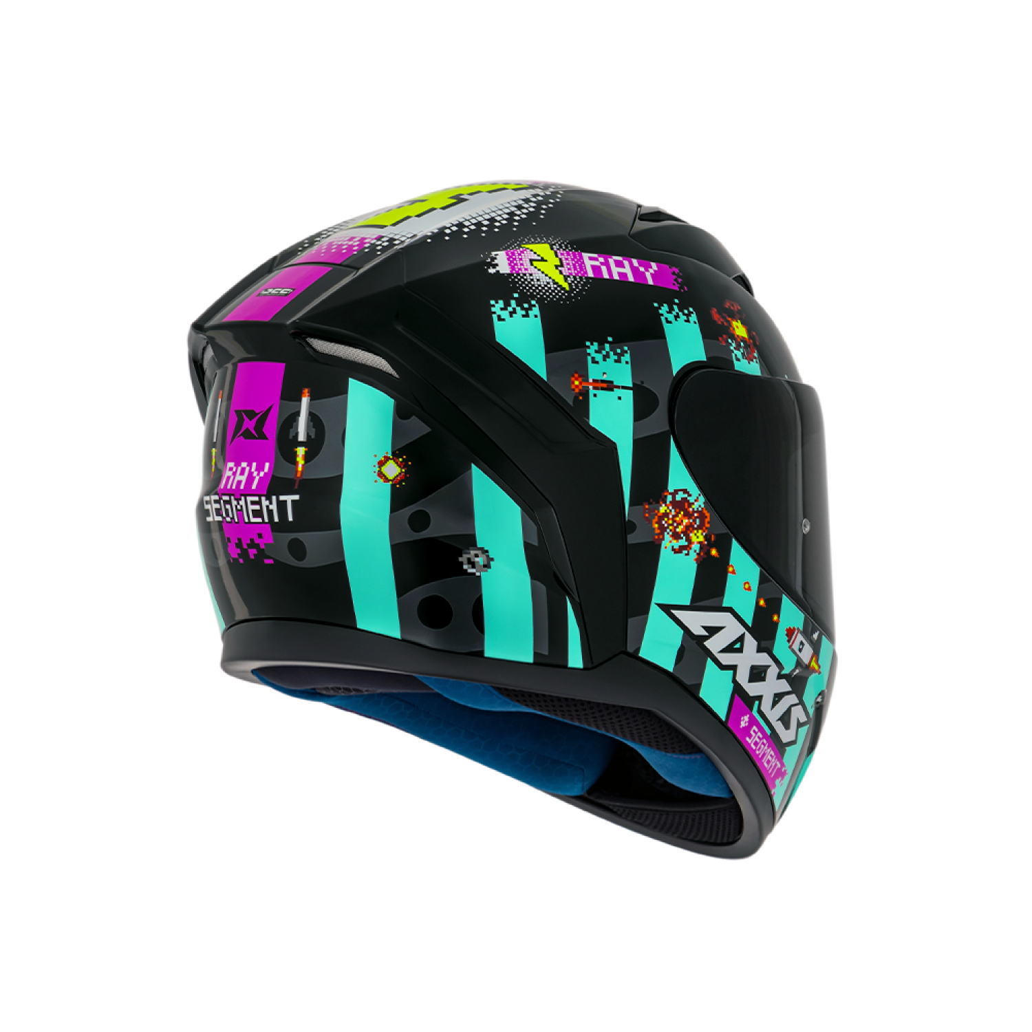 Capacete Axxis Segment Apolo Ray B7 Azul