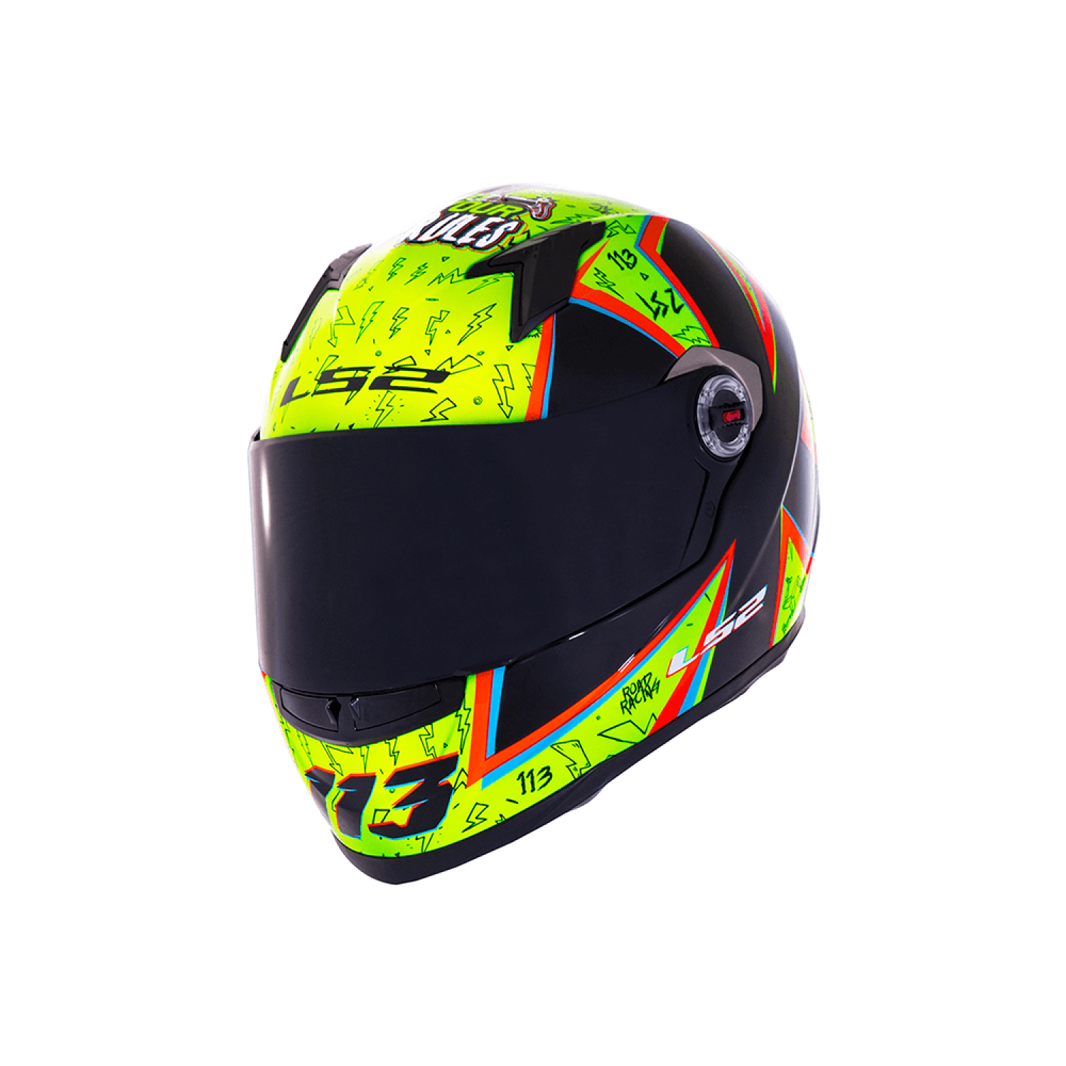 Capacete LS2 FF358 Rafael Paschoalin Réplica Amarelo