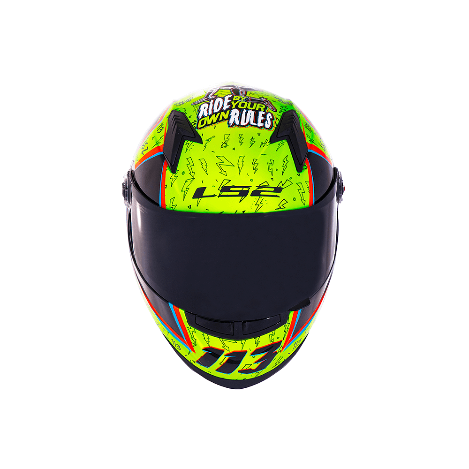 Capacete LS2 FF358 Rafael Paschoalin Réplica Amarelo
