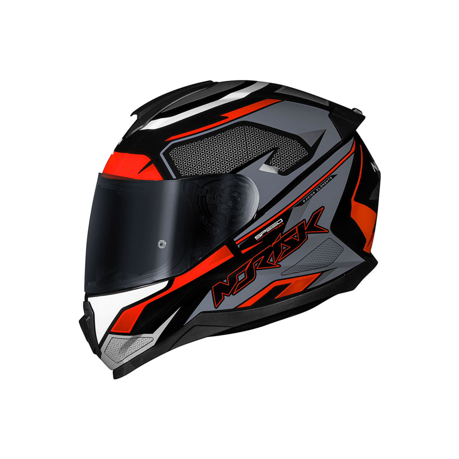 Capacete Norisk Razor Speedmax Cinza/Laranja