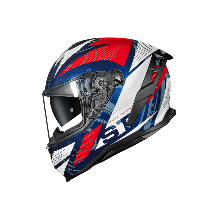 Capacete Norisk Strada 2 ST Branco/Azul/Vermelho