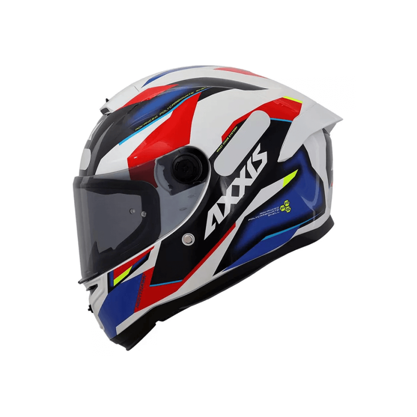Capacete AXXIS Hummer B Nigthawk E5 Vermelho/Azul/Branco