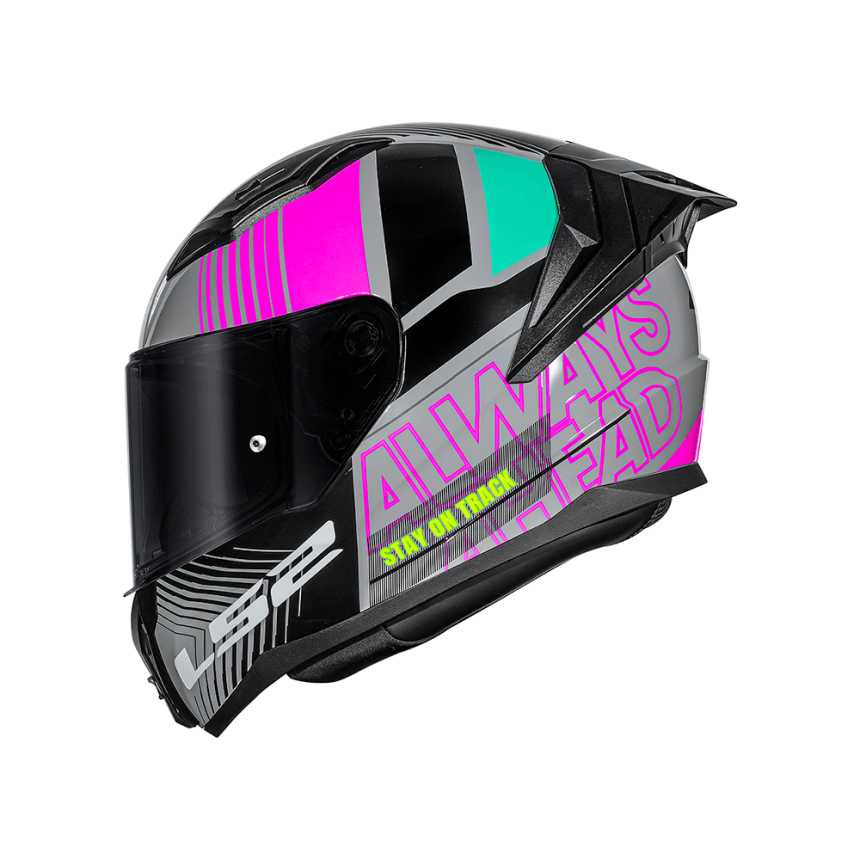 Capacete LS2 FF810 Vigo Shift Cinza/Rosa