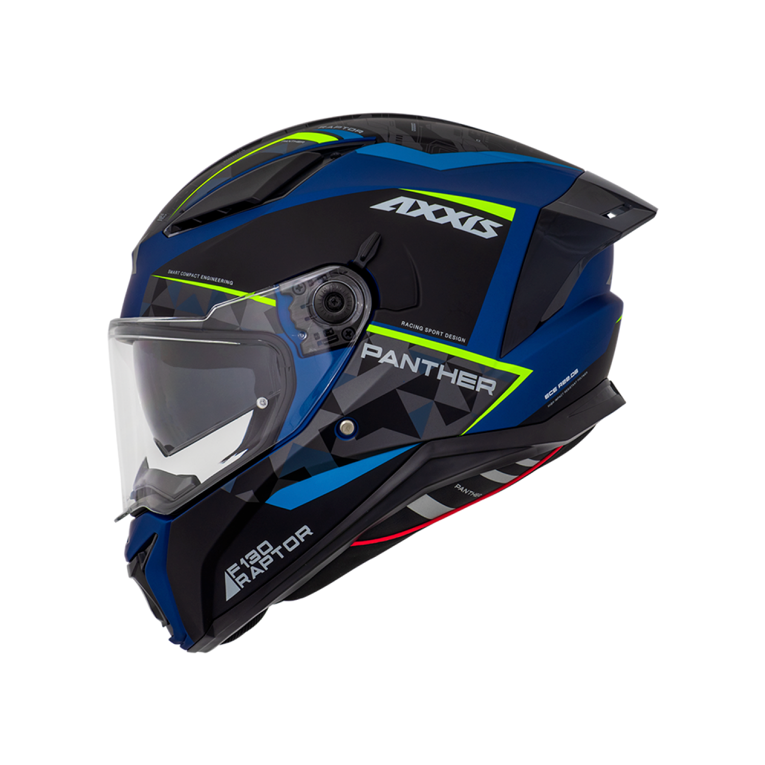 Capacete Axxis Panther SV Raptor C7 Azul Fosco