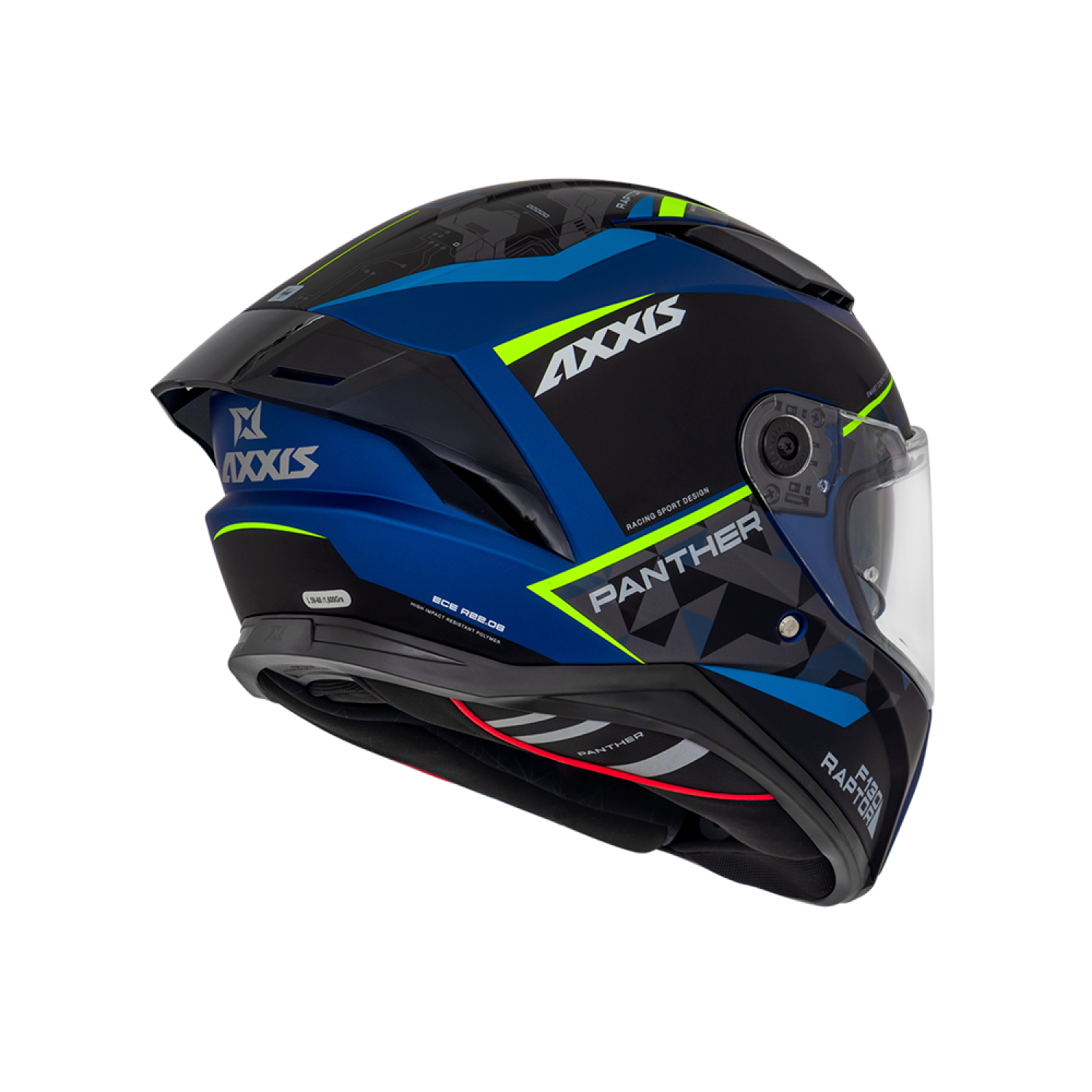 Capacete Axxis Panther SV Raptor C7 Azul Fosco