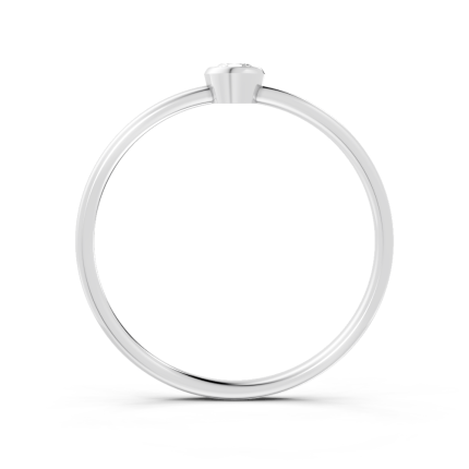 Anel Punto 10 Pontos Ouro Branco