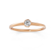 Anel Punto 10 Pontos Ouro Rosé