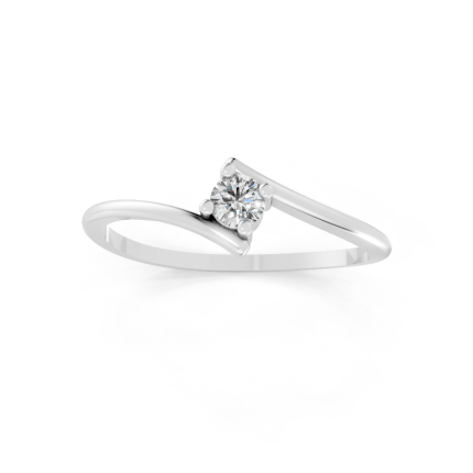 Anel Laccio 10 Pontos Ouro Branco