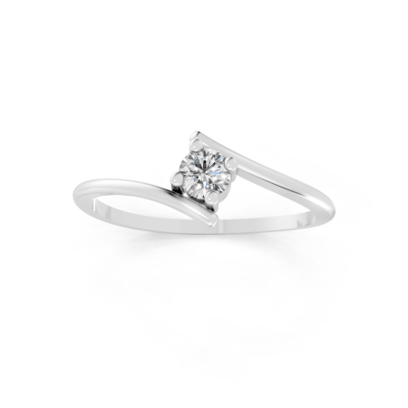 Anel Laccio 15 Pontos Ouro Branco