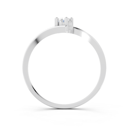 Anel Laccio 15 Pontos Ouro Branco