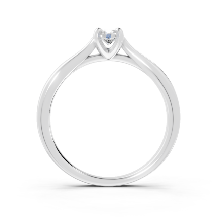 Anel Alba 20 Pontos Ouro Branco