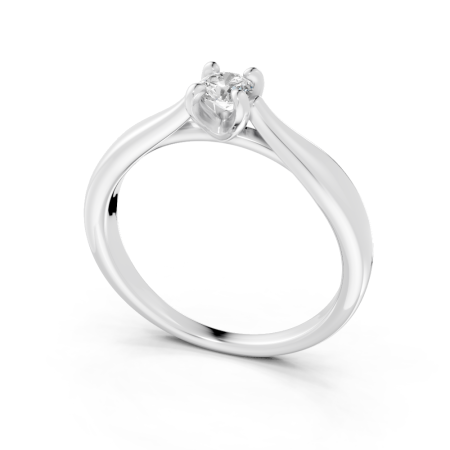 Anel Alba 20 Pontos Ouro Branco