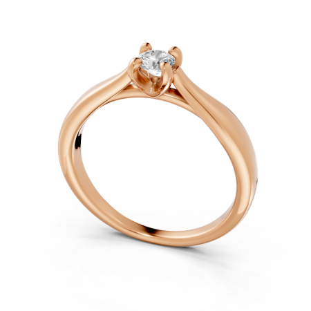 Anel Alba 20 Pontos Ouro Rosé