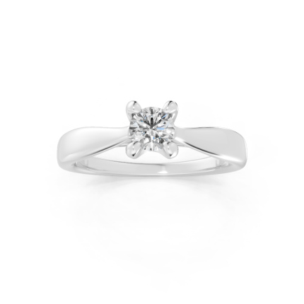 Anel Alba 30 Pontos Ouro Branco